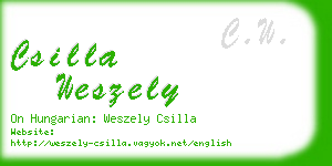 csilla weszely business card
